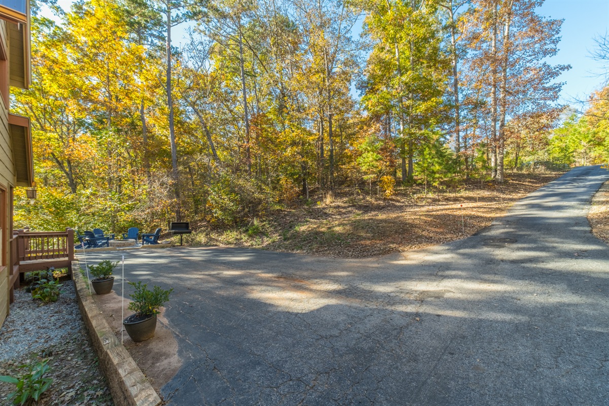 Paved Parking Area