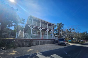 Front of building with some of the parking. Please park at an angle as pictured.