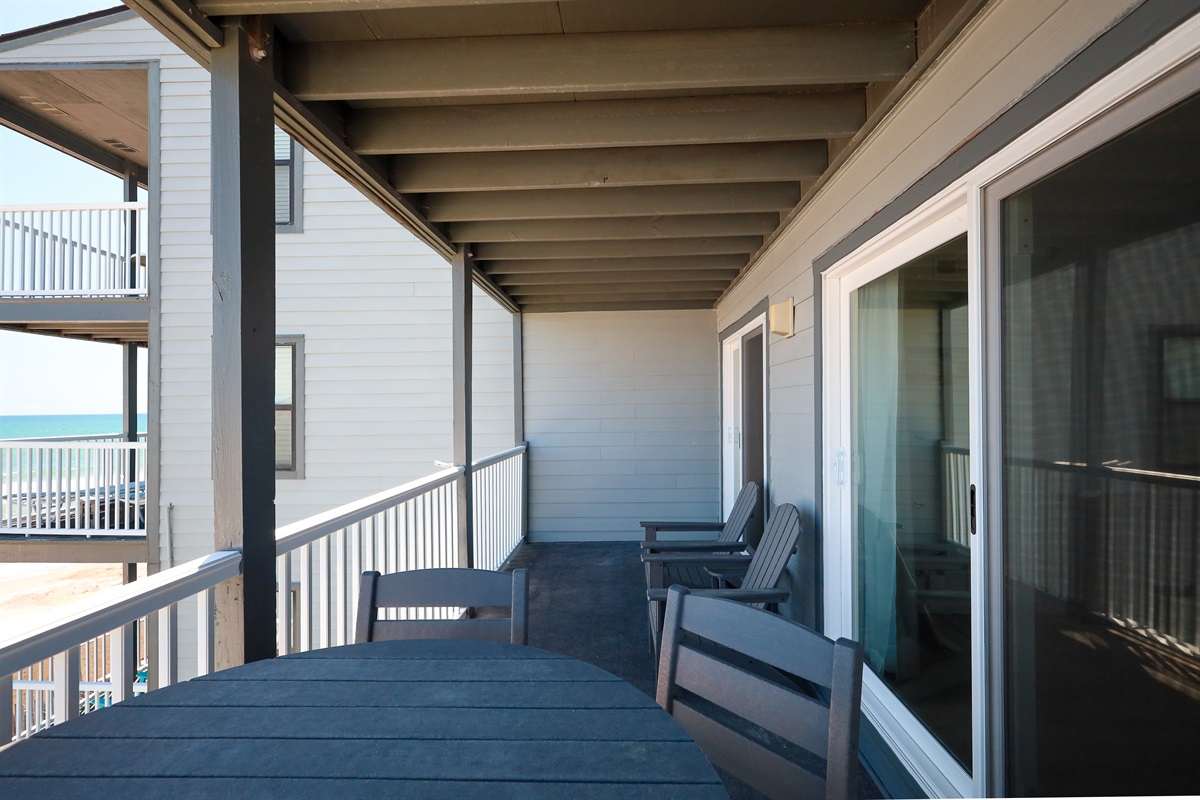 Balcony outdoor seating
