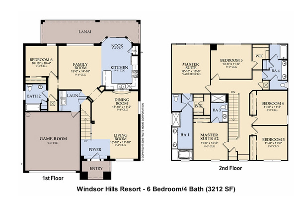 Floor Plan-Following BRs/Baths Labeled Per This Plan