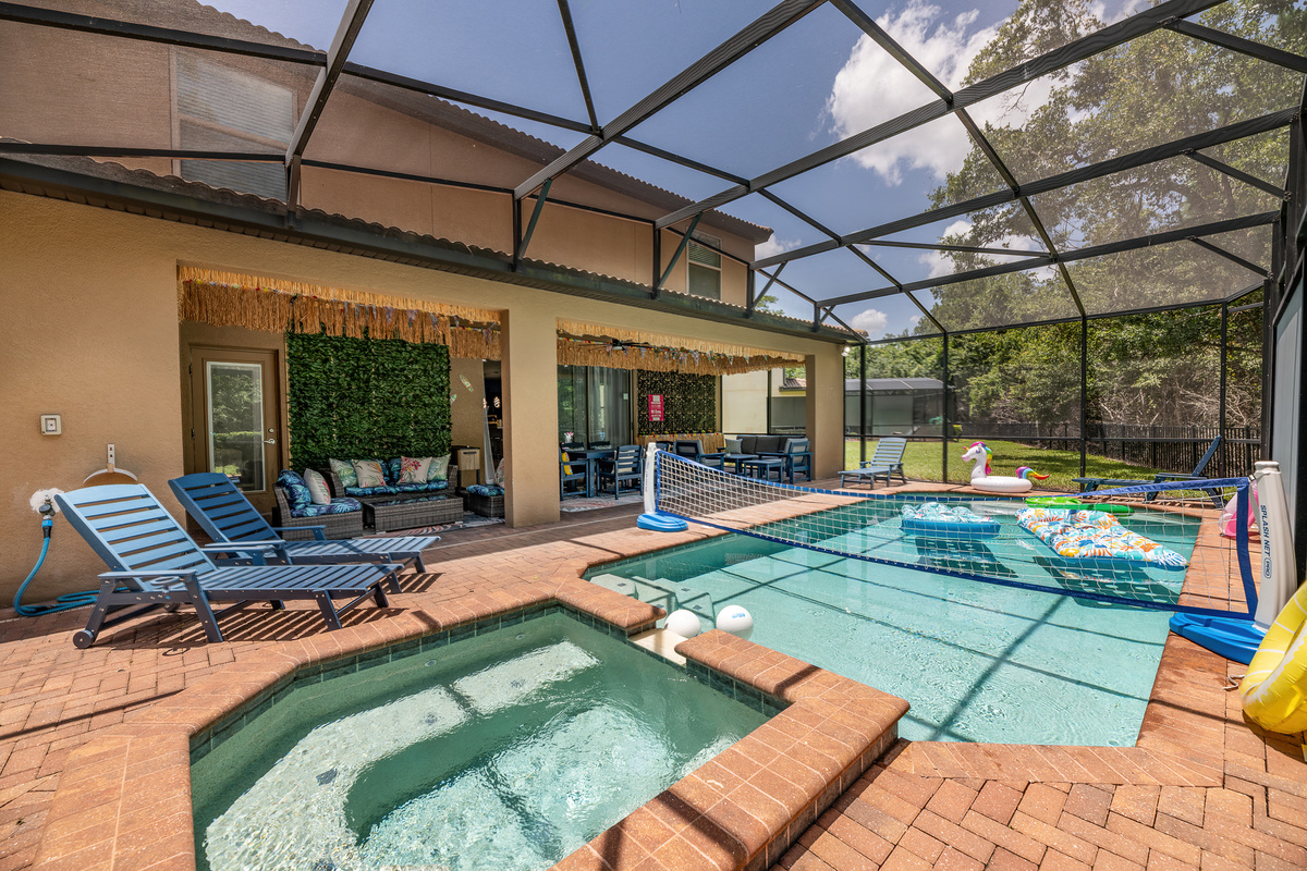 House Pool and Patio Space