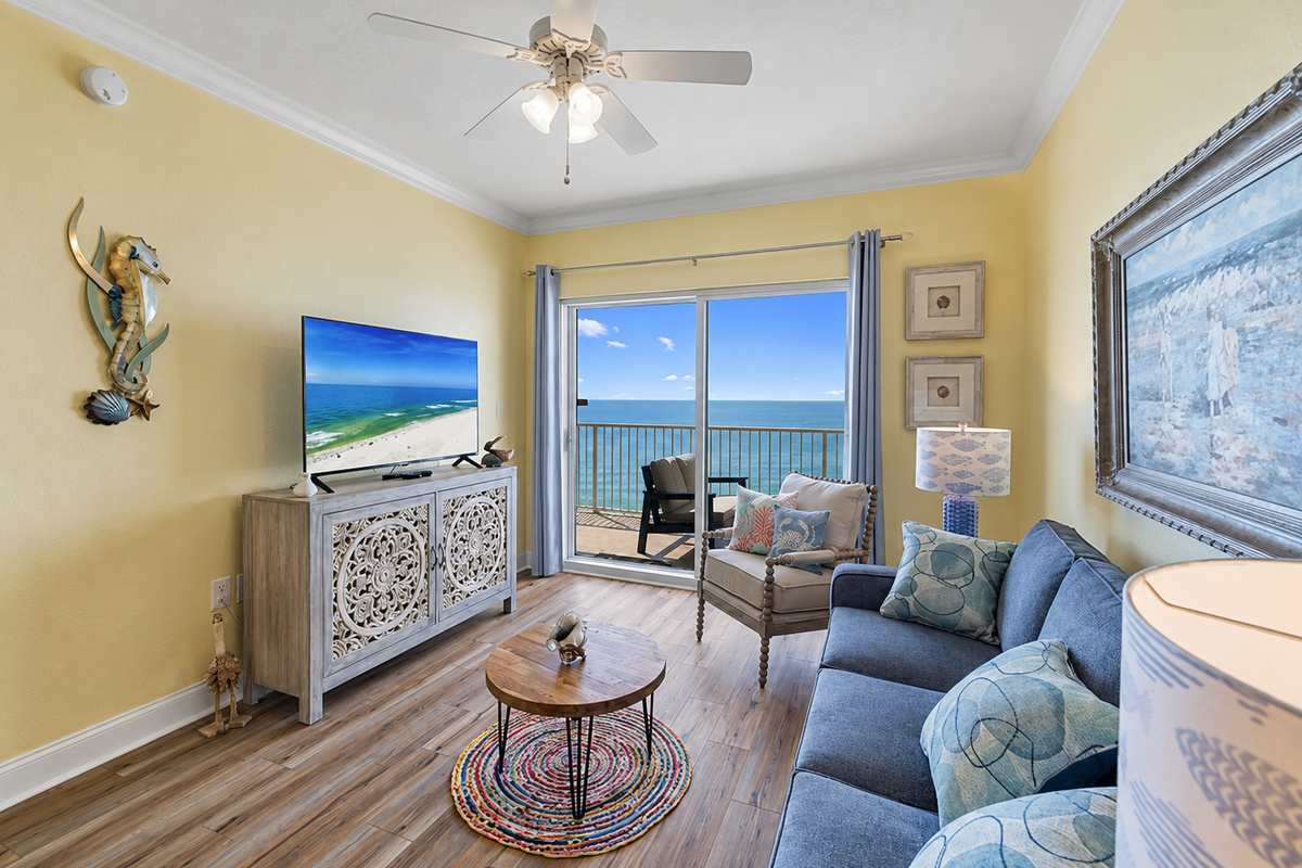 We also provide a large smart tv in the living room!