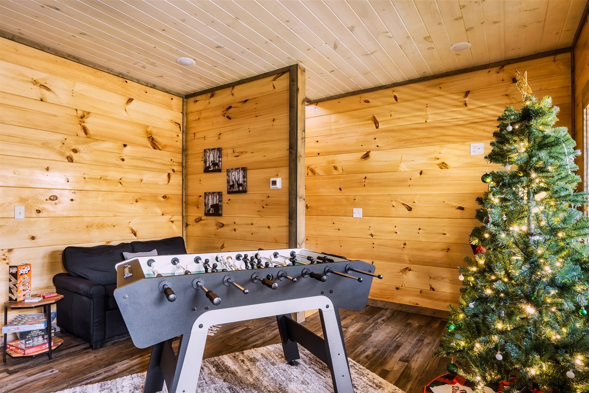 Game on at Misty Oak! 🎲 From foosball battles to cozy holiday vibes, fun is always in season.