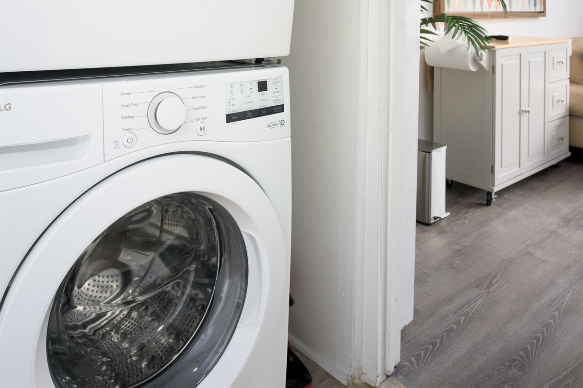 Washer and dryer available
