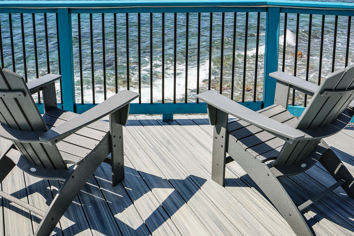Sit by the pool and listen to the waves crash.