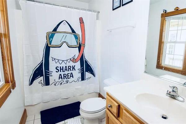 Bathroom 4 Ocean themed.