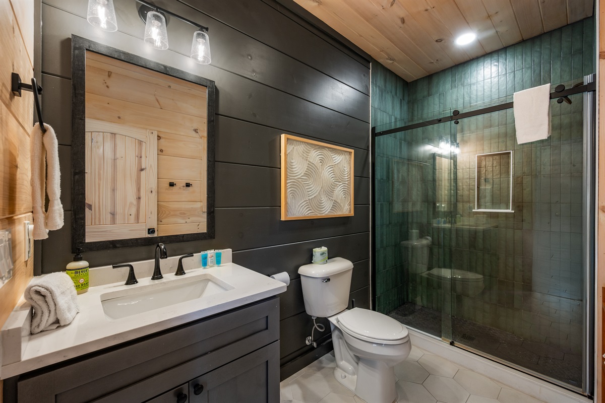 Main Level Attached Full Bathroom