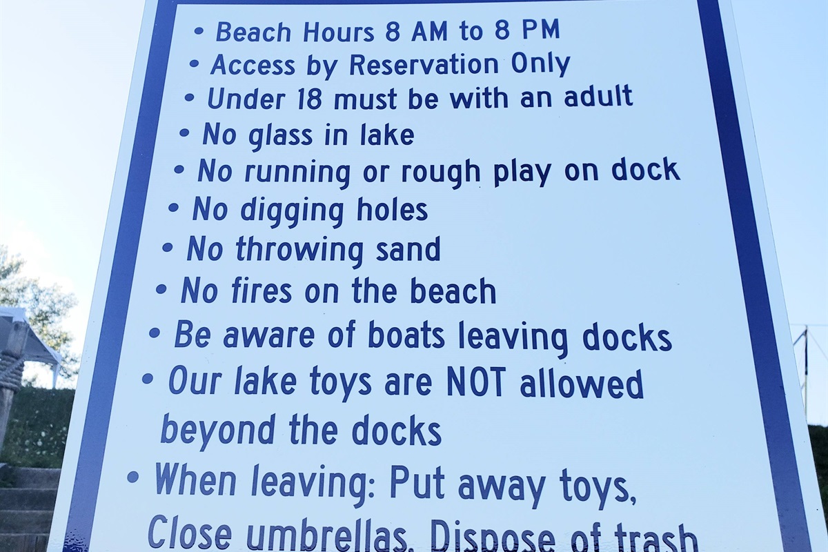 Beach Rules