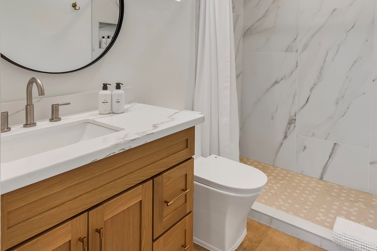 Upstairs Guest Bath with Walk-In Shower