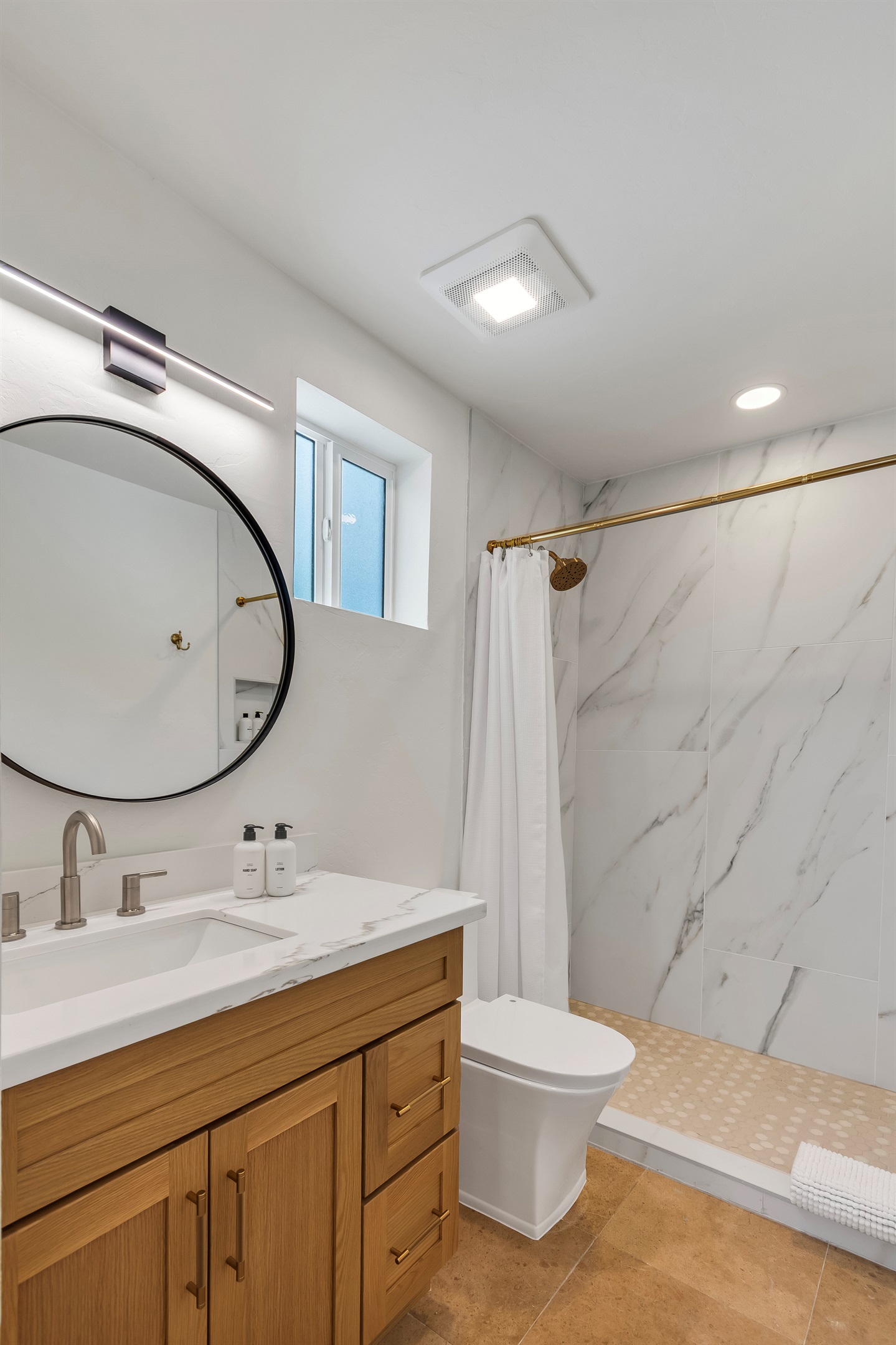 Upstairs Guest Bath with Walk-In Shower
