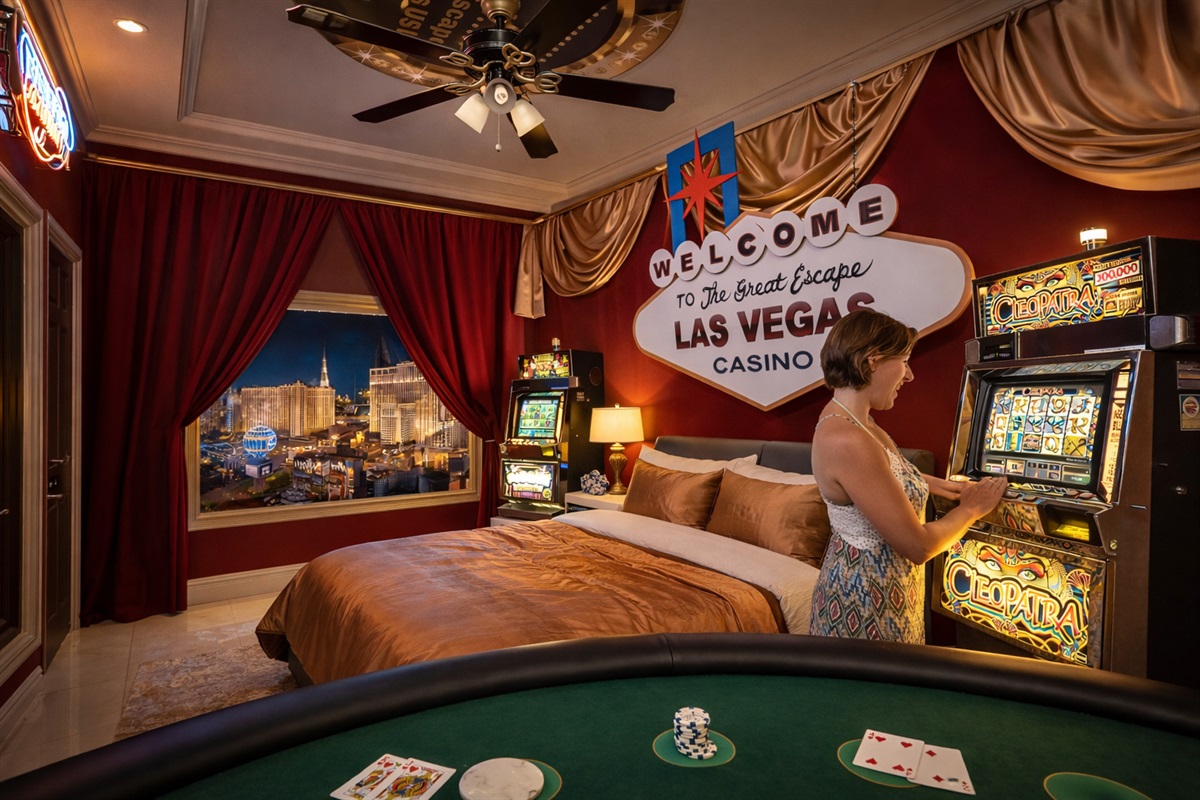 Casino games suite at Orlando group vacation estate
