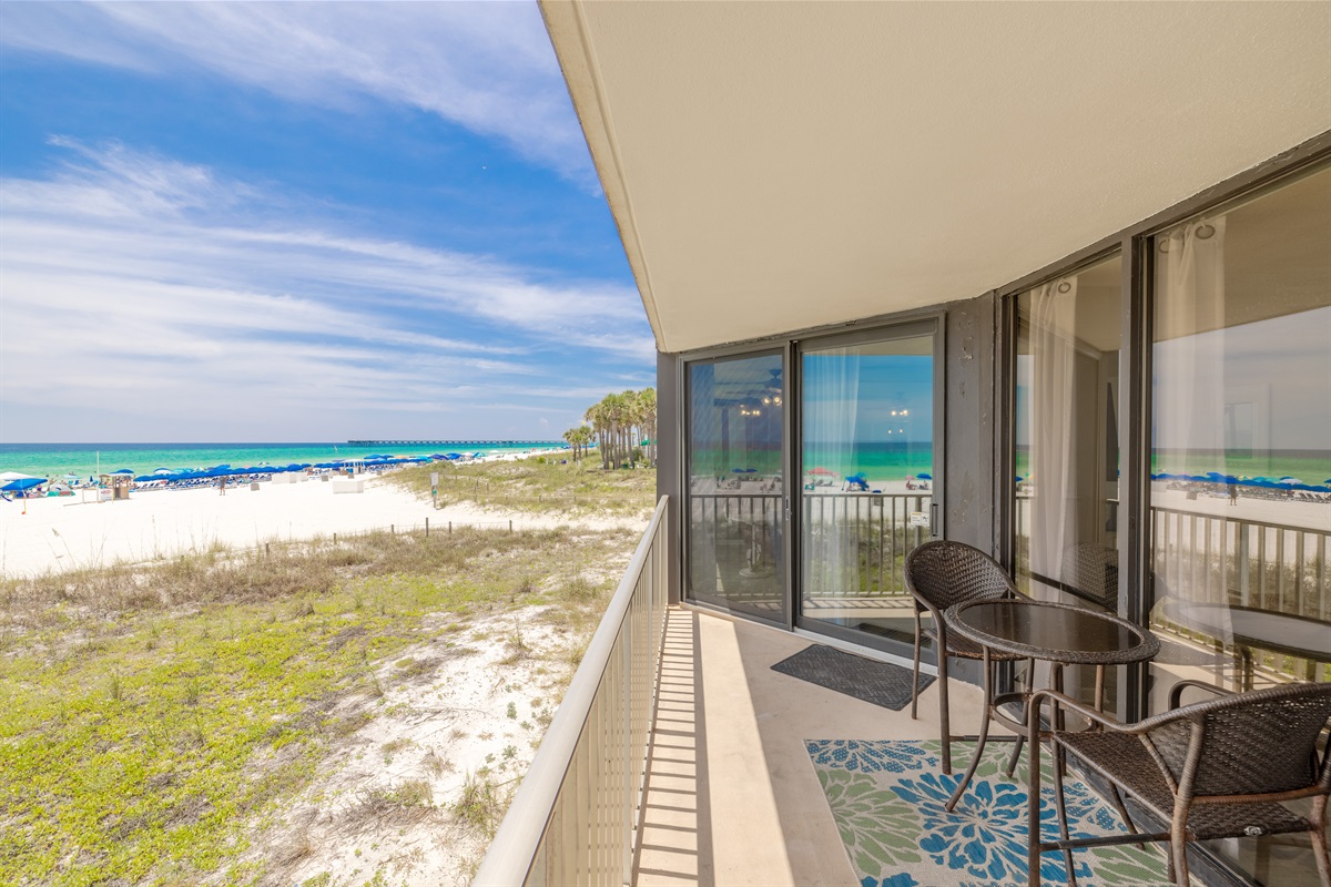 Beach Front Patio Views
