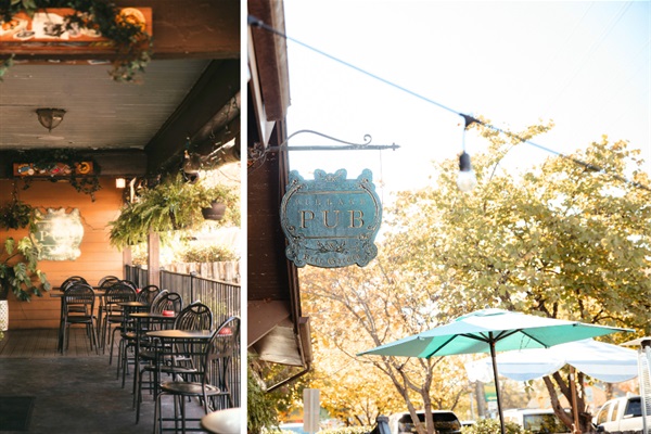 Cozy neighborhood pub with outdoor beer garden and vibes