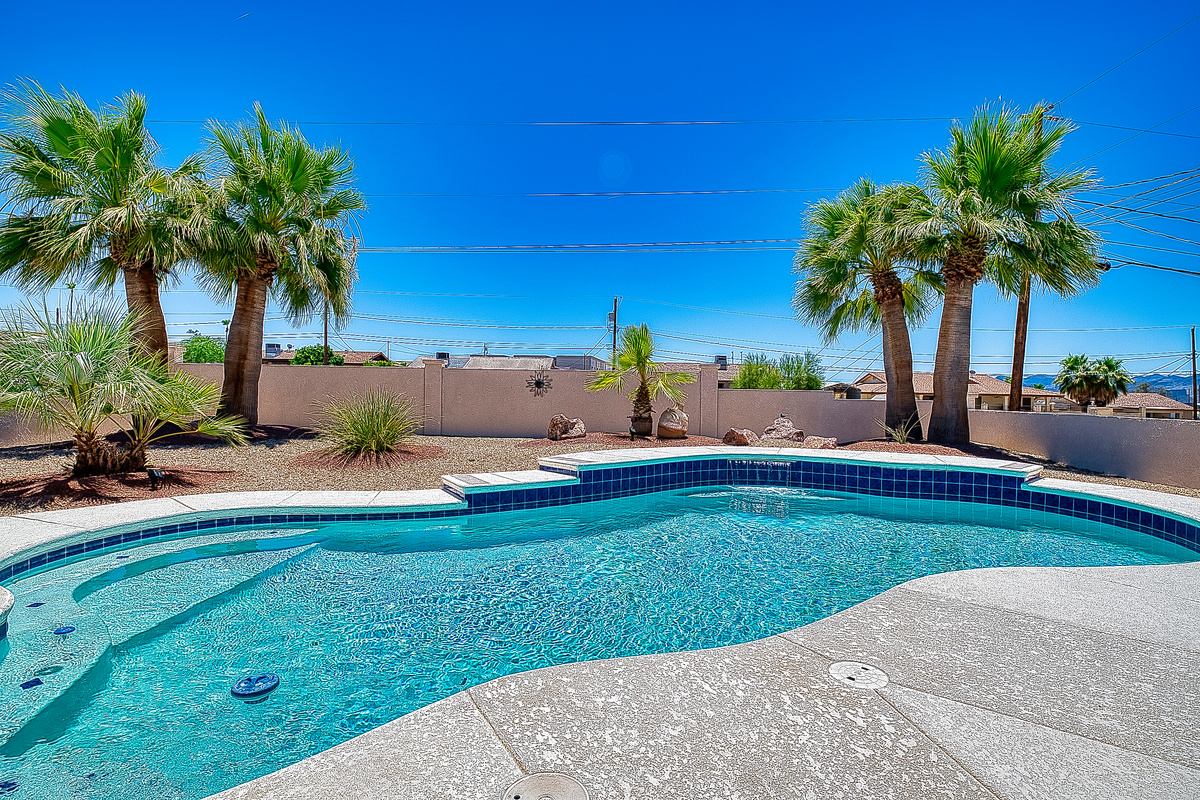 Pool side with peek a boo Lake views!