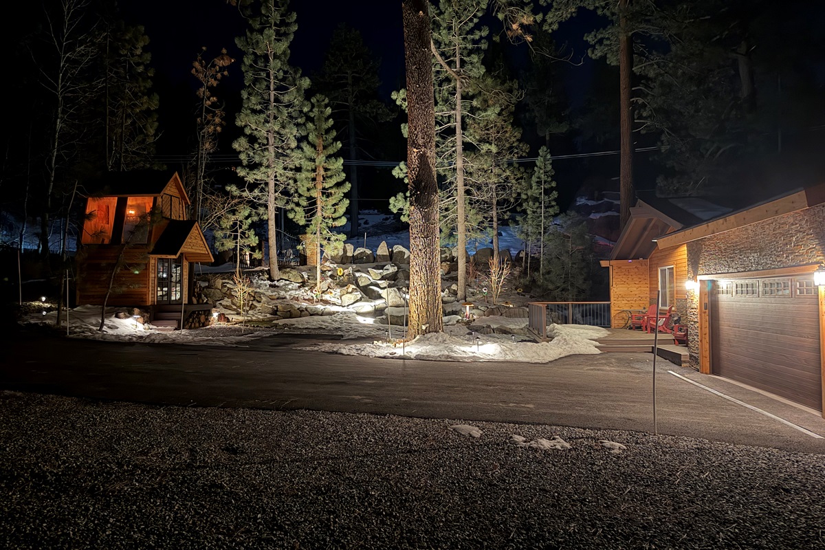 Front of House winter evening