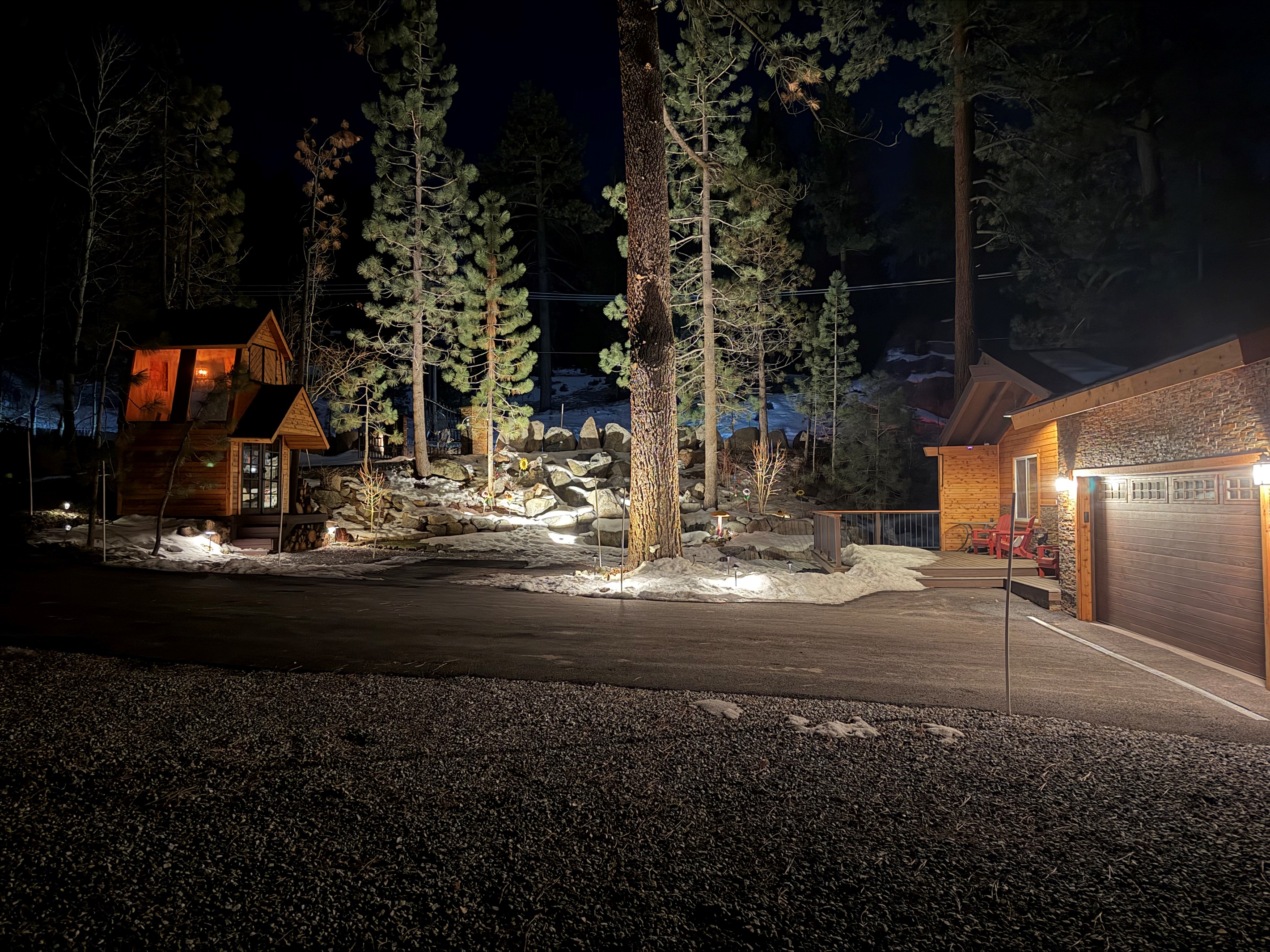 Front of House winter evening