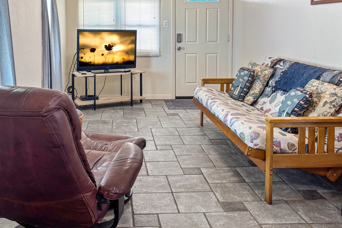 Cozy living room upstairs