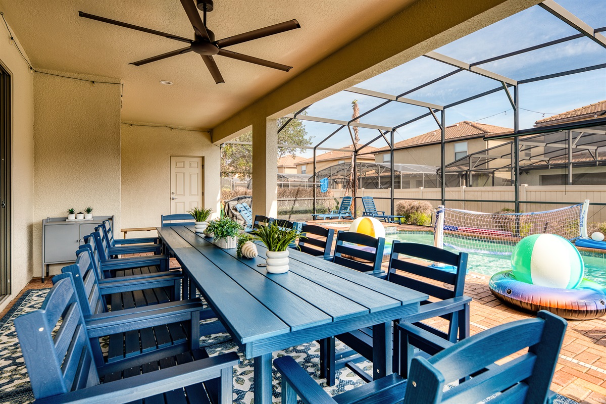 Patio Area with Dining for 12