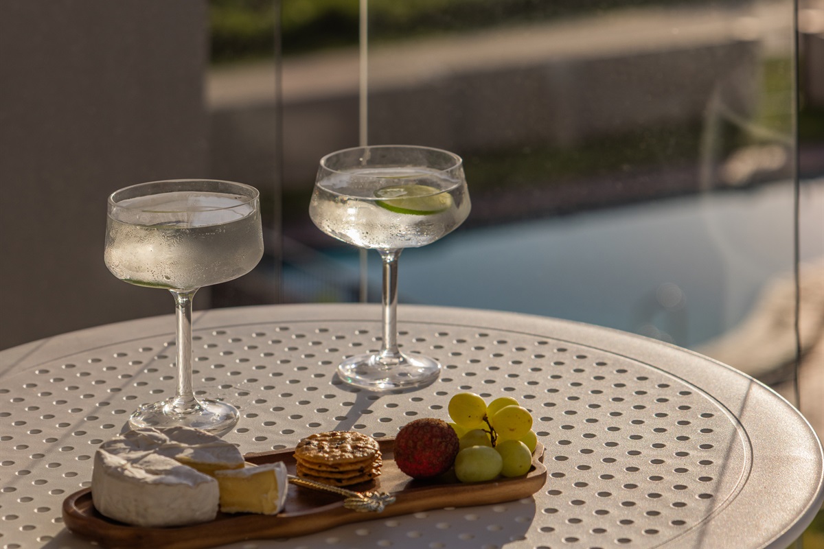 Sip, snack & unwind with sparkling ocean views from your private balcony.