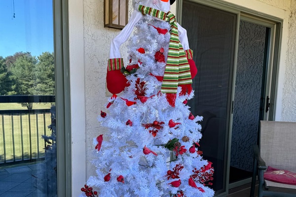 Our Frosty the Snowman tree is a favorite of both young and old.