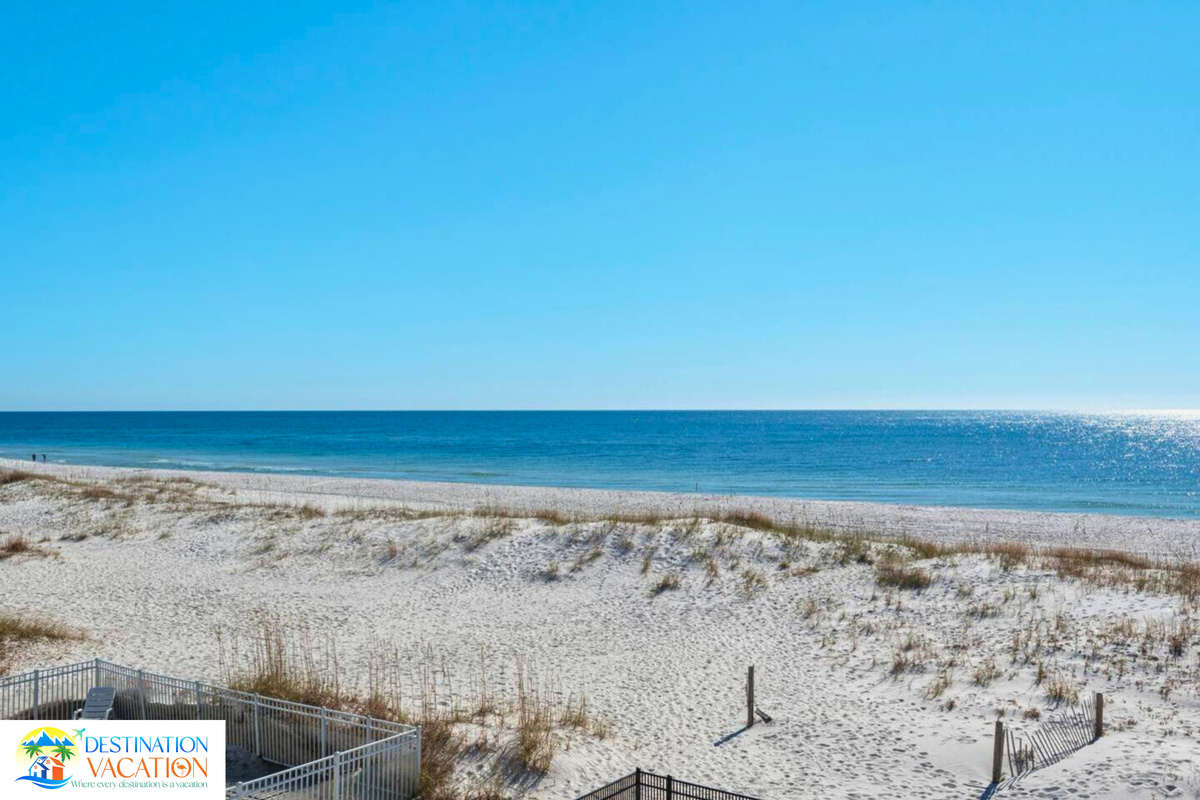 Golden sands and endless blue create pure tranquility.