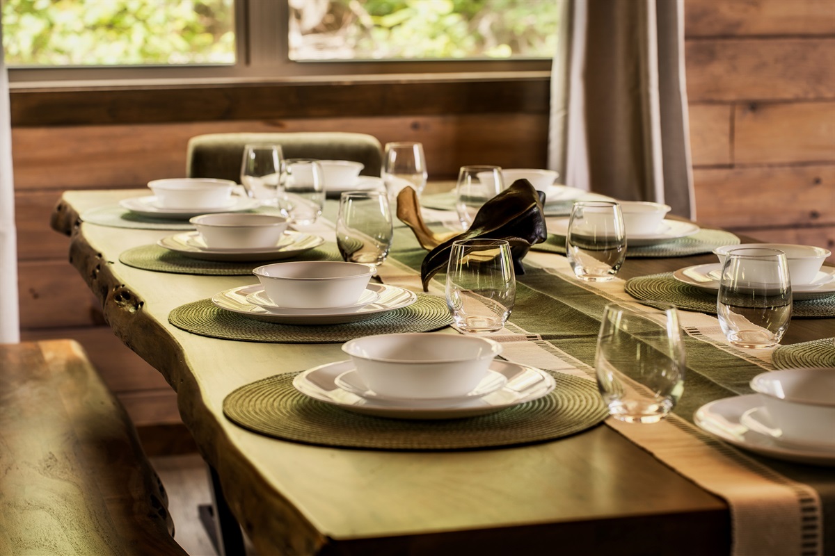 Spacious dining area
