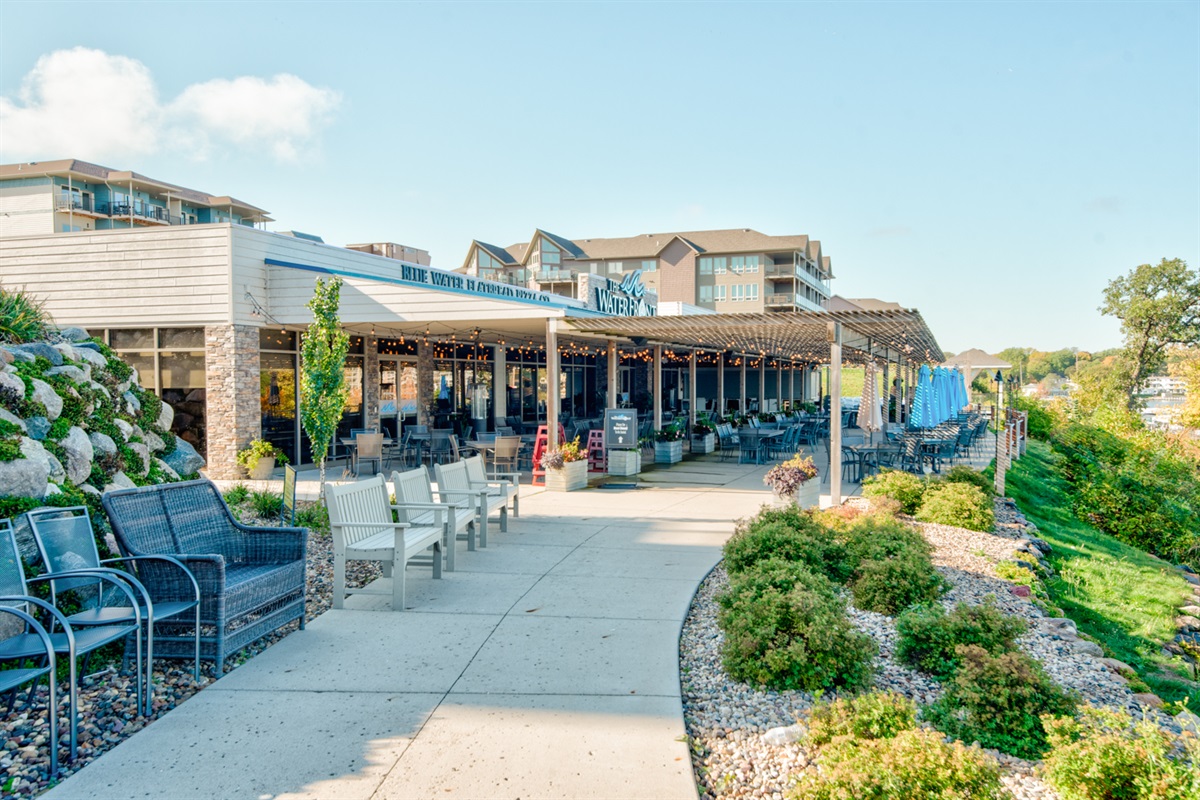 The Waterfront Restaurant covered patio