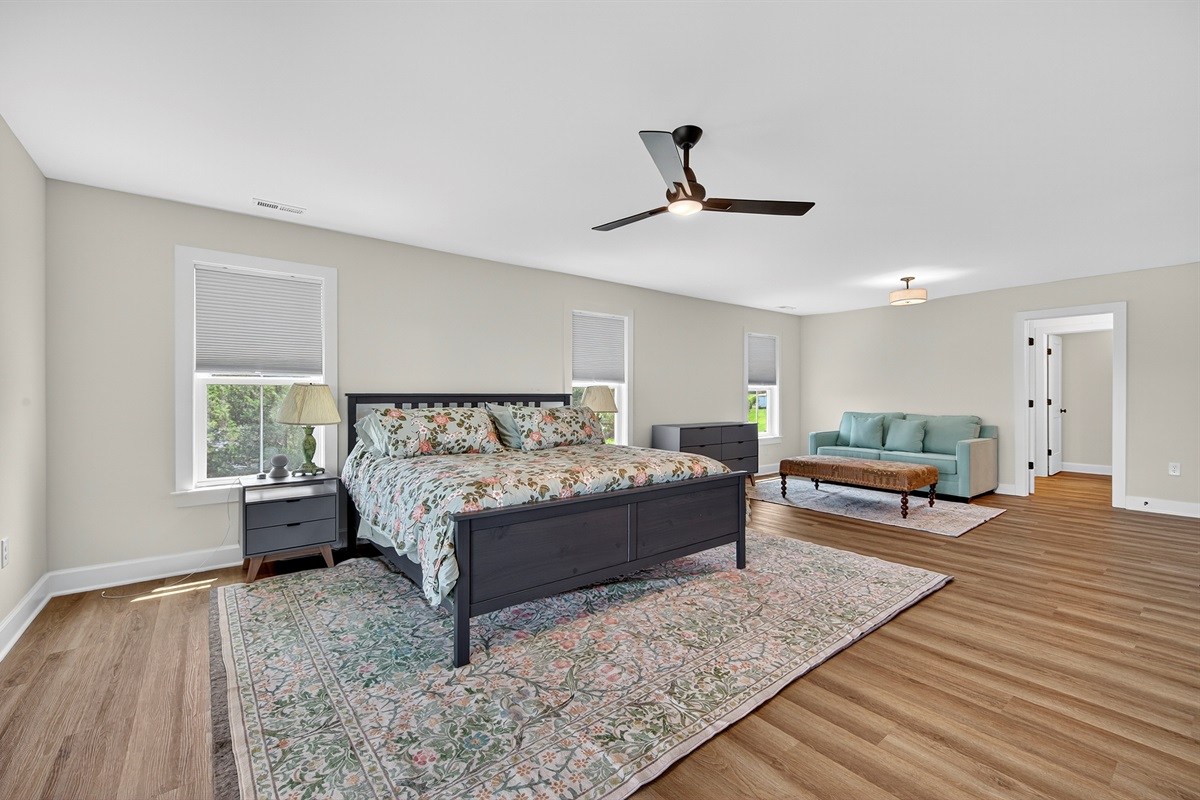 Your own private sanctuary with a sleeper futon for extra guests or quiet reading time.