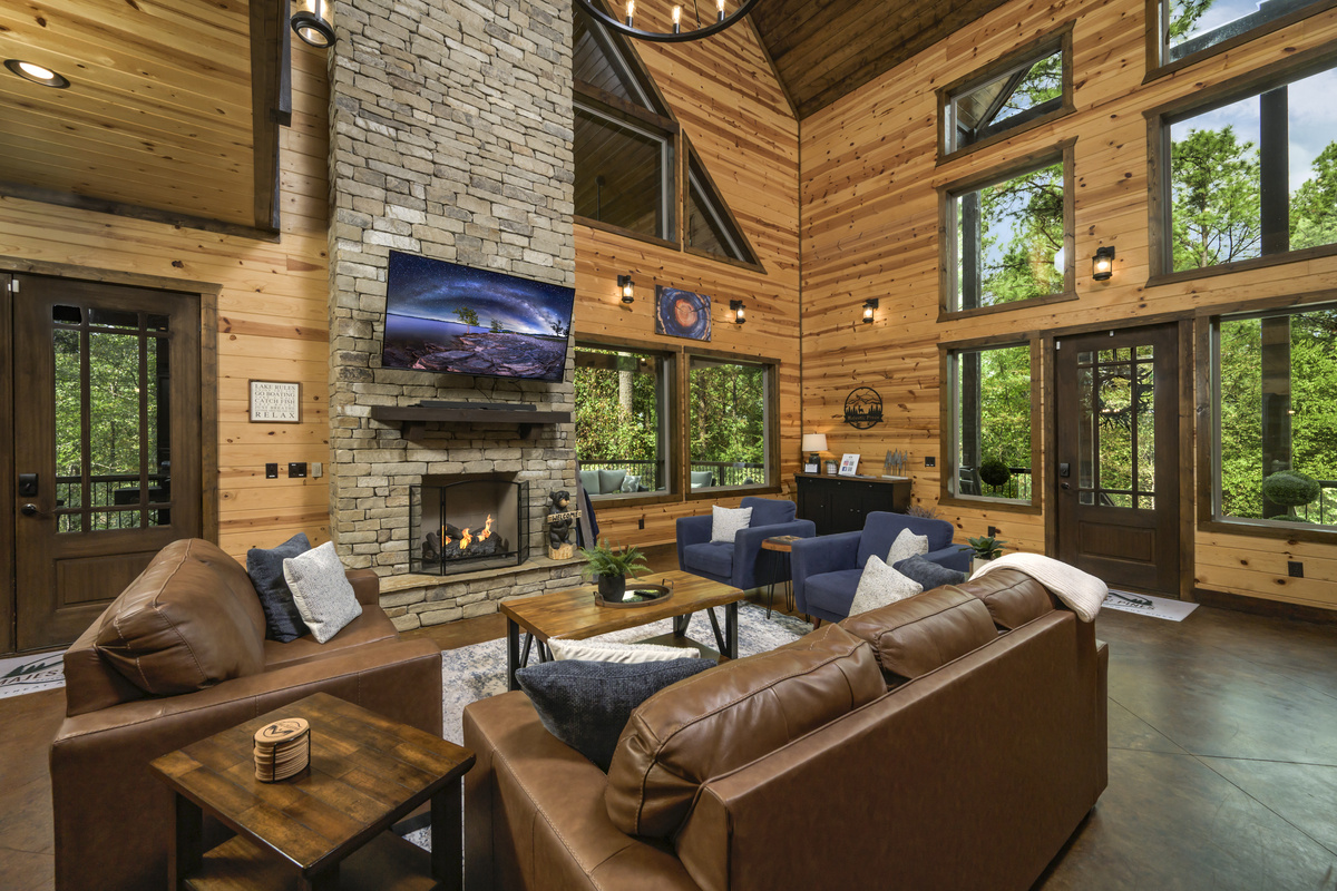 Escape to the peaceful charm of cabin living, where cozy comfort and the beauty of nature create the perfect retreat.
