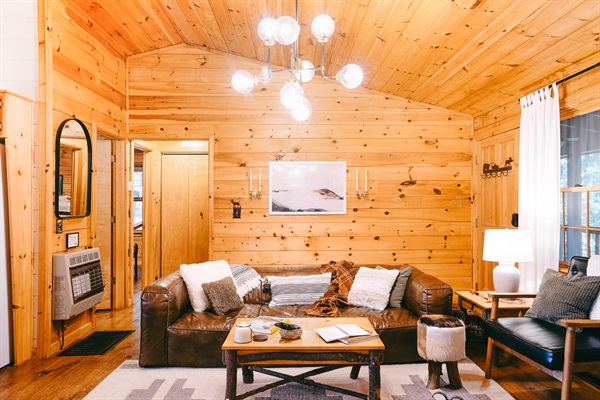 Modern rustic living room