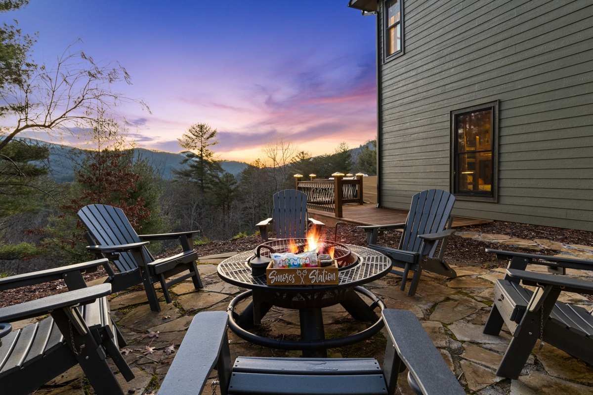 Gather around the fire pit with friends and family for stories and s'mores under the stars.