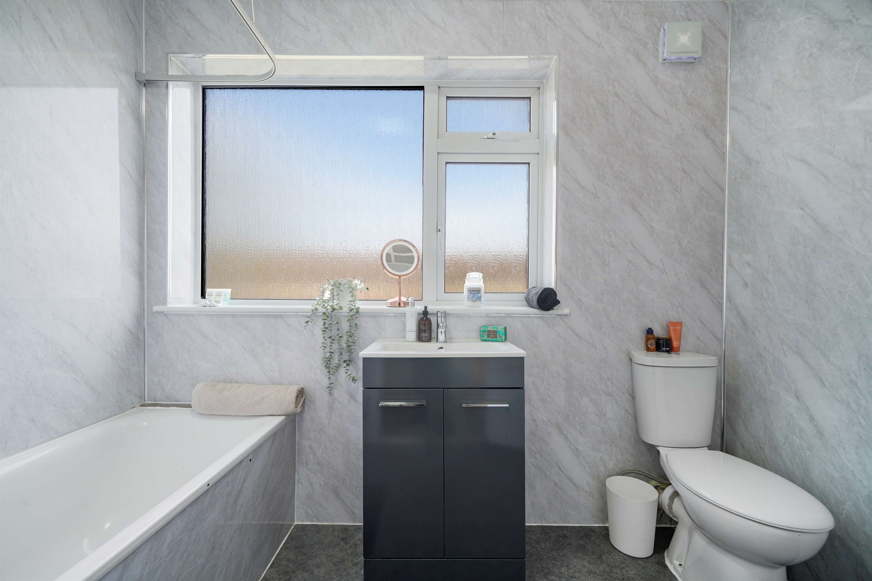 [Bathroom with shower , bath, WC]