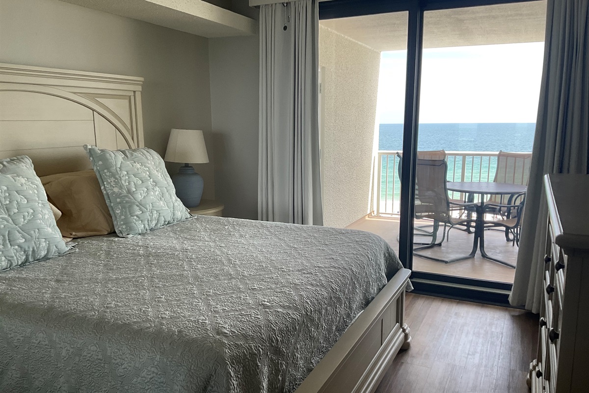 Master with Sliding Glass Door access to patio
