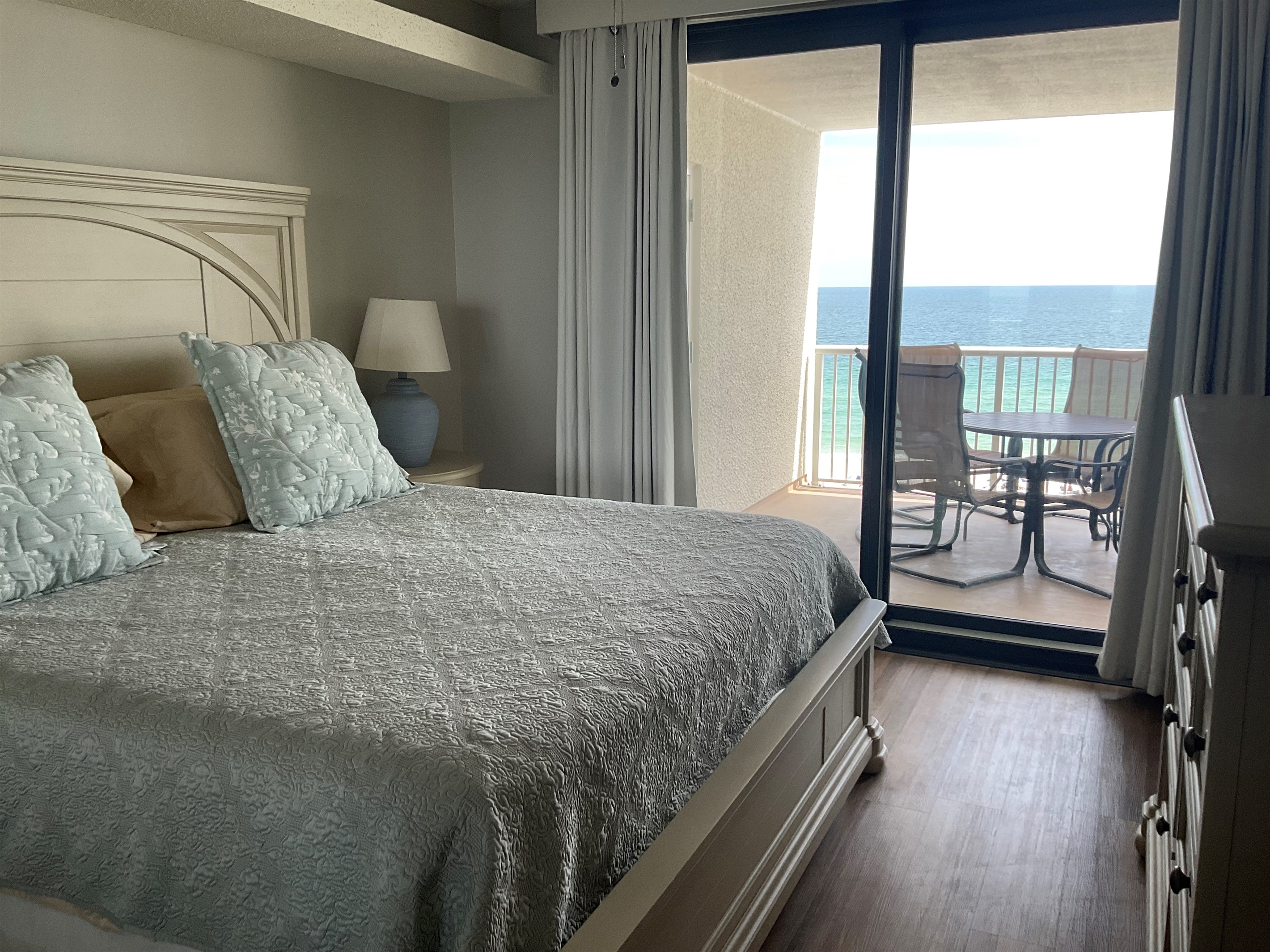 Master with Sliding Glass Door access to patio