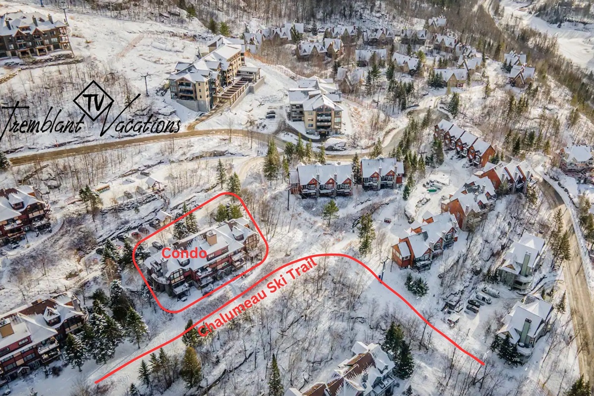 The BEST location for ski in/out in Tremblant
