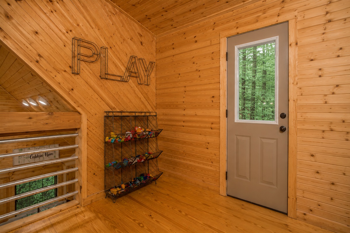 Open Loft Play Area with Toys