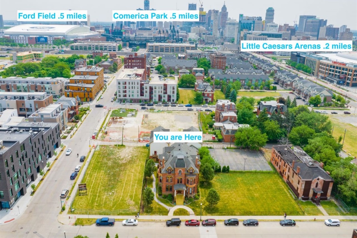 Walking distance to all three major stadiums
