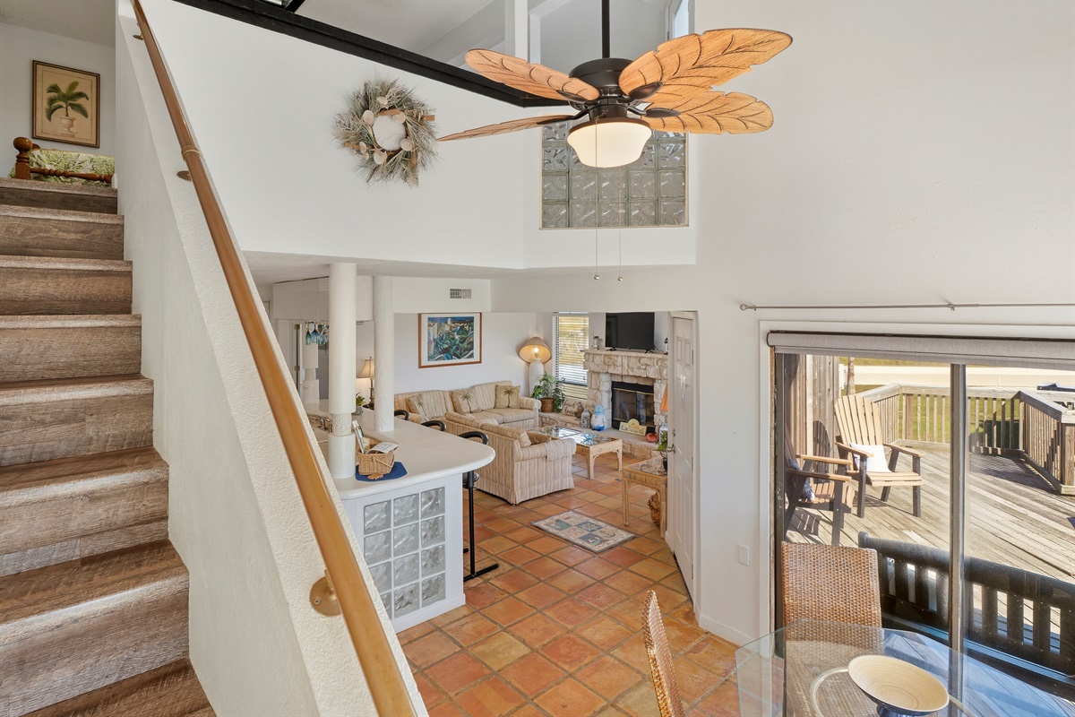 view from staircase