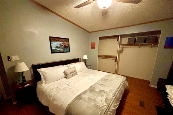Master Bedroom featuring (1) King Bed