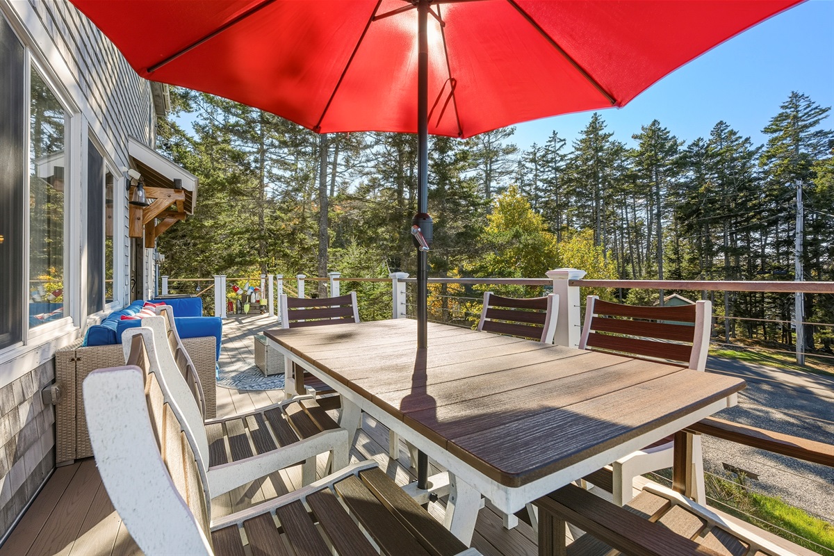 Outdoor seating area