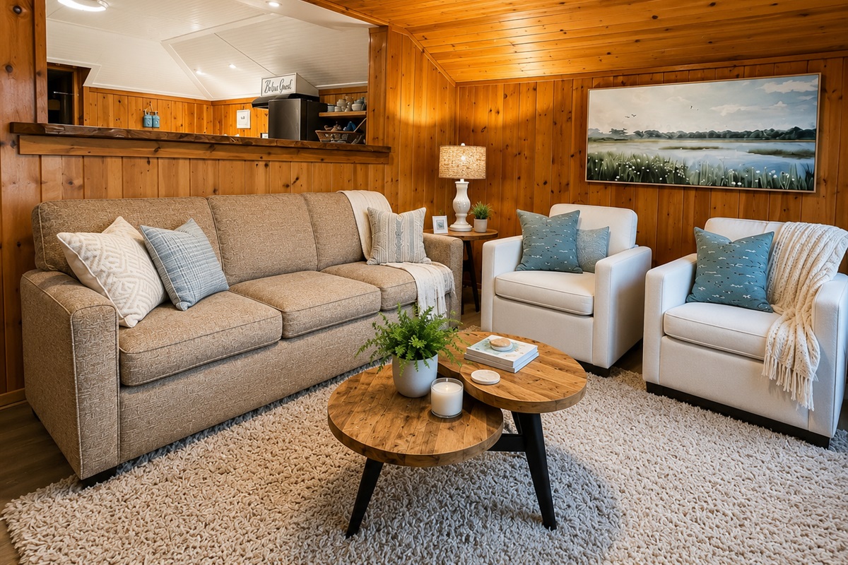 Updated living room furniture -still a sofa sleeper