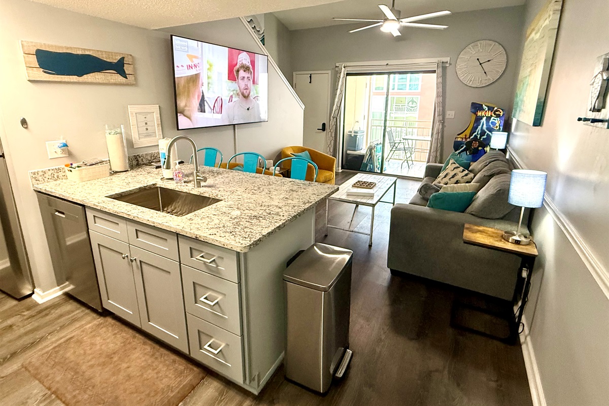 Kitchen and Living Room