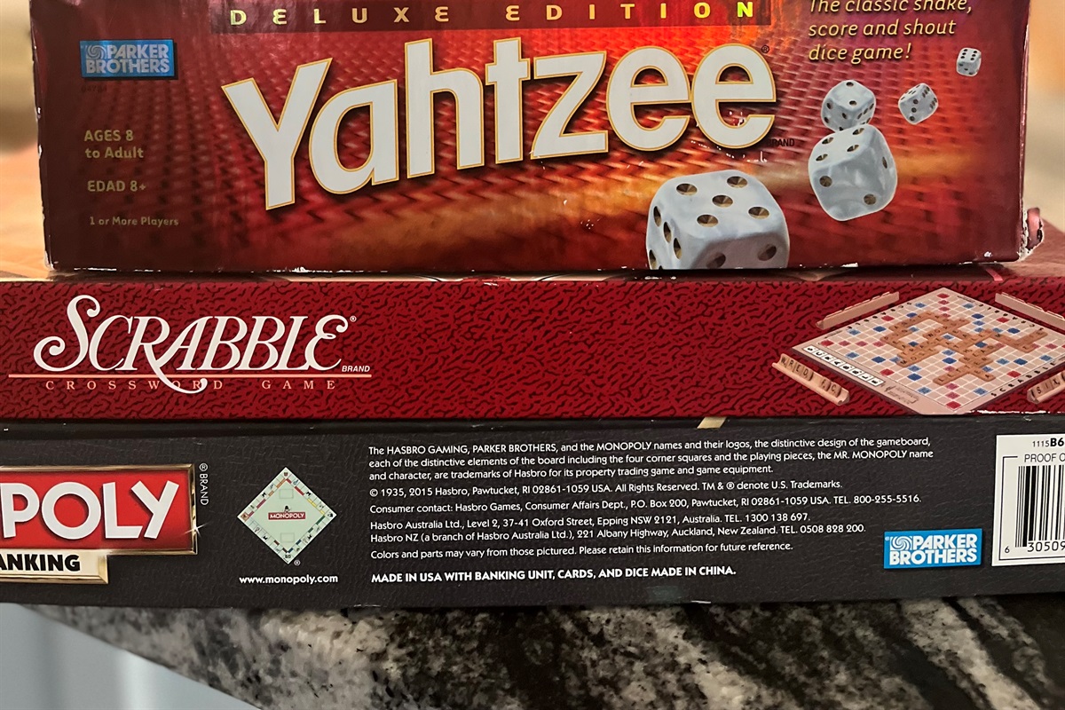 a lot of board games, smart TVs make your stay fun and engaging