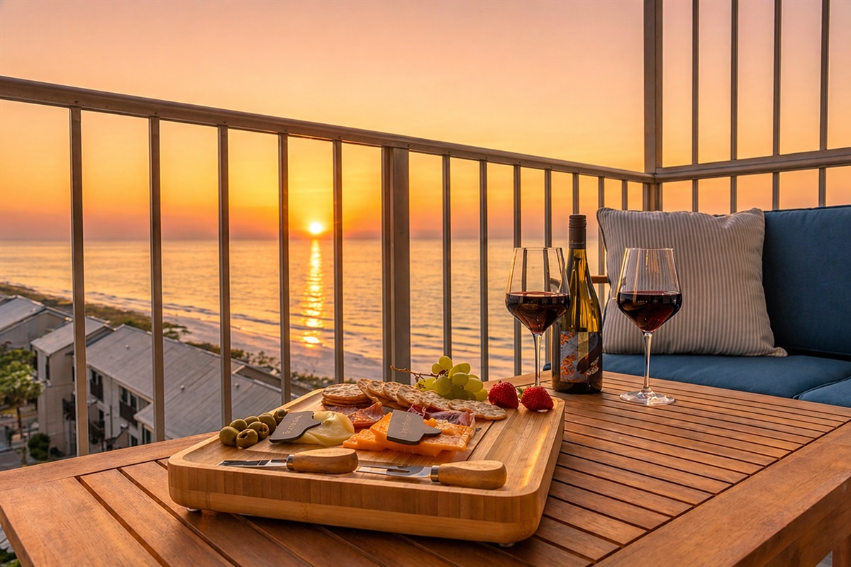 Breath taking and mood-setting gulf views are included with your stay.