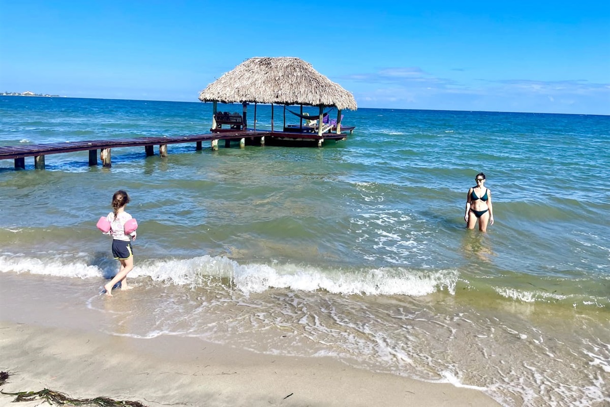 Kids love the beach and ocean.