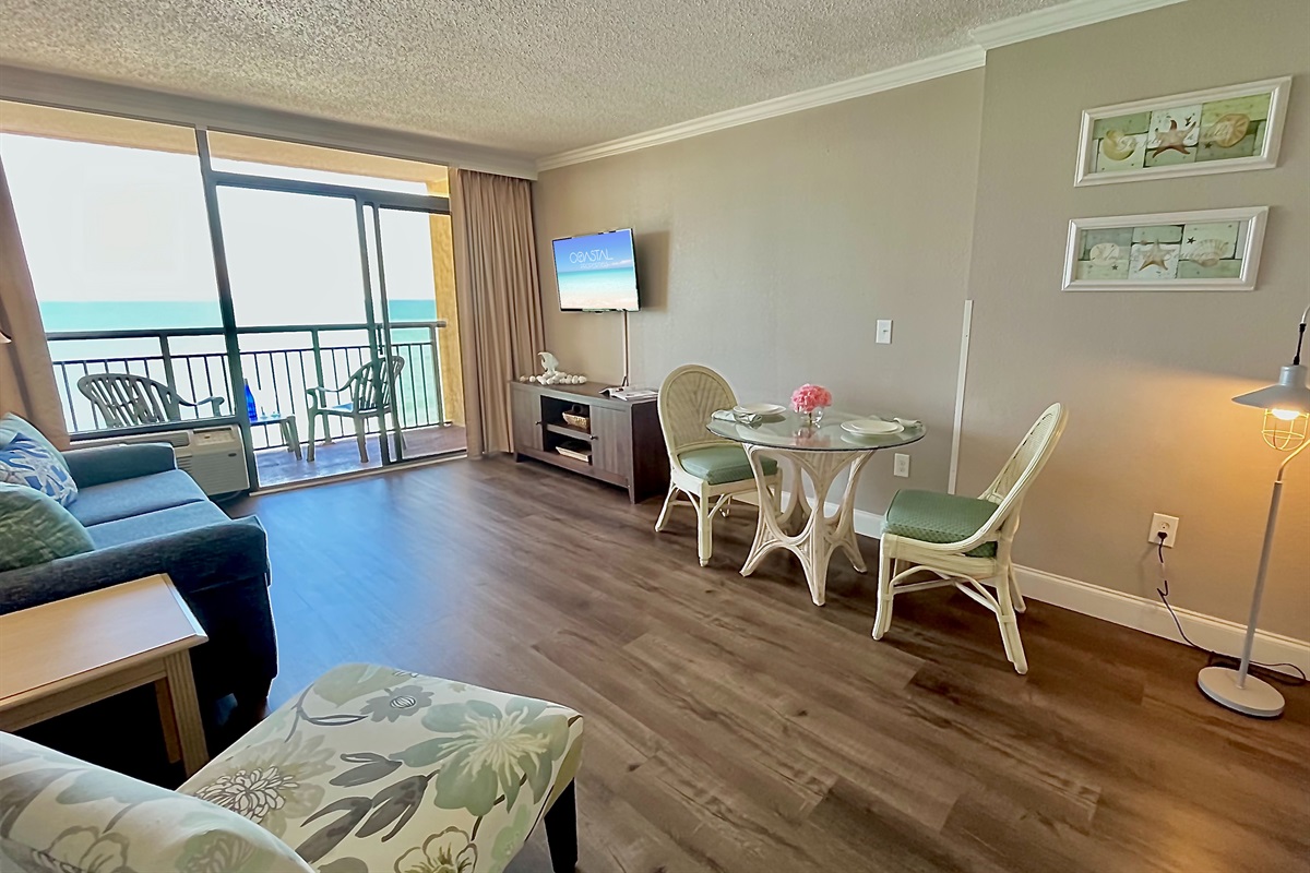 Spacious living room perfect for relaxing and spending time together.