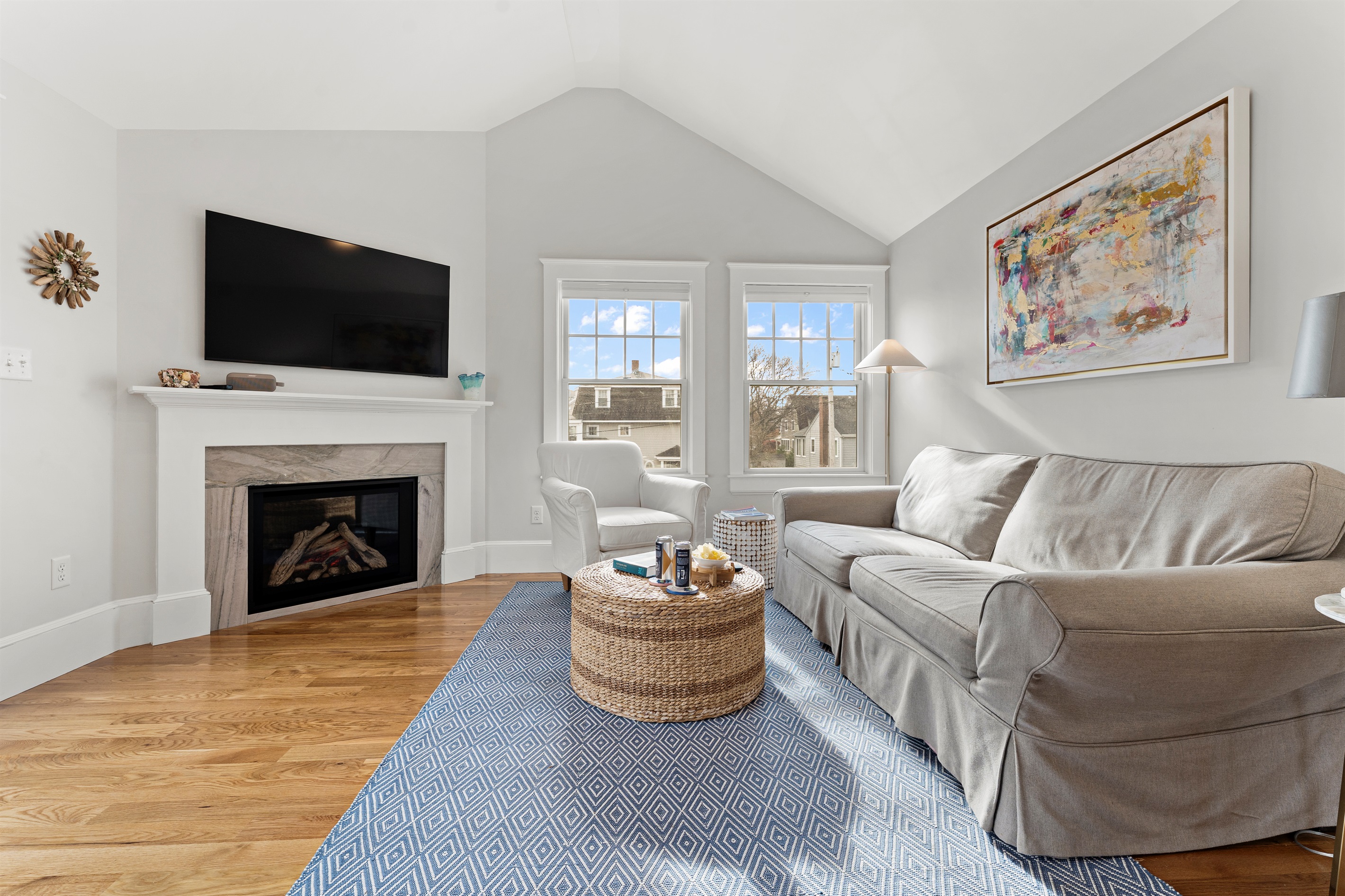 Relax, watch, and enjoy in the cozy living space.