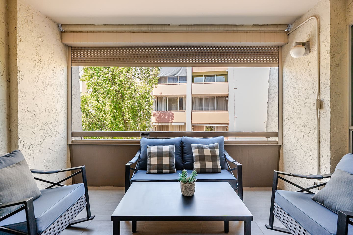 Perfect place to enjoy a delicious cup of coffee in the morning or a glass of wine to unwind at night.