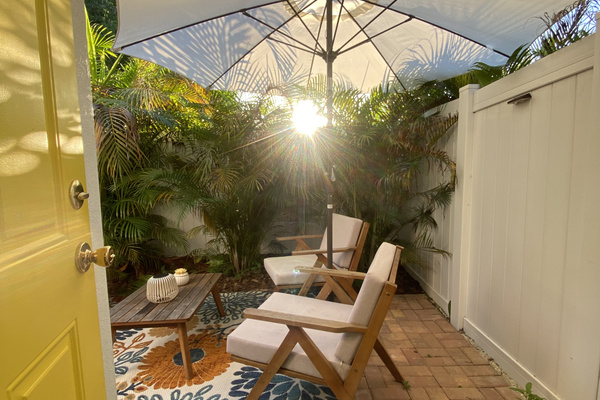 A Beautiful Morning: Open the kitchen door while you make coffee