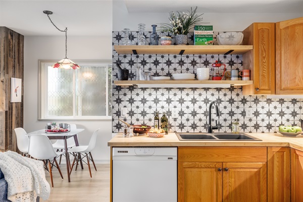 Open Shelving in Kitchen